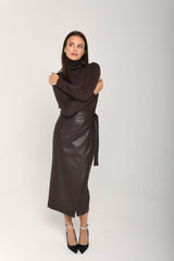 Astin leather skirt