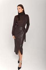 Astin leather skirt