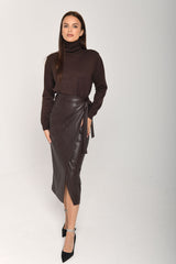 Astin leather skirt