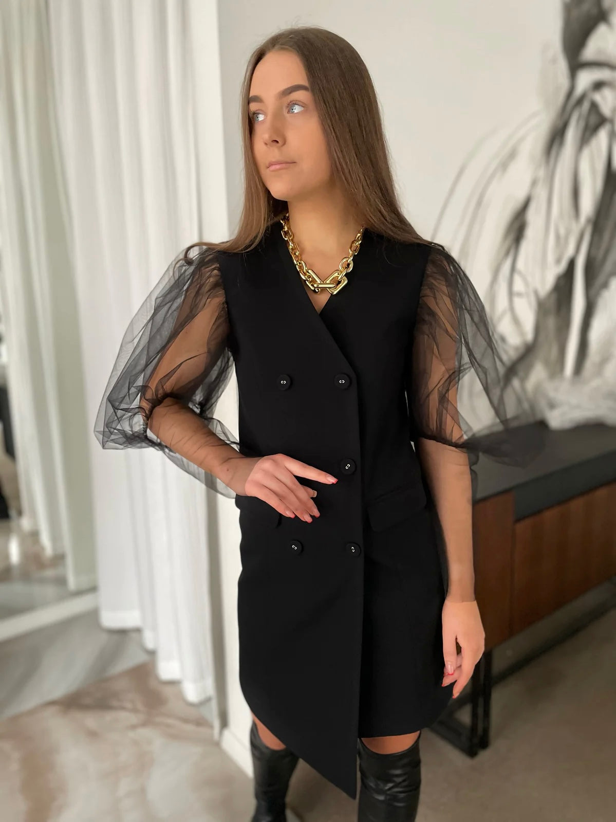 Odette švarko tipo suknelė