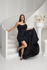 FOR RENT - F&P black, flower dress