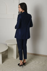 FOR RENT - Sapphire Shimmer Tailored Pantsuit