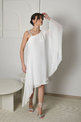 NUOMA - Celeste asimetrinė šifoninė suknelė