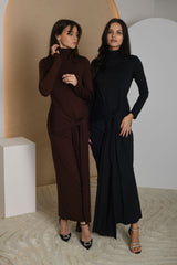 FOR RENT - Aria Long Sleeve Knotted Dress