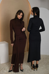 FOR RENT - Aria Long Sleeve Knotted Dress