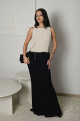 FOR RENT - Nova Pleated Contrast Two-Piece Set