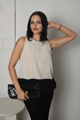 FOR RENT - Nova Pleated Contrast Two-Piece Set