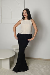 FOR RENT - Nova Pleated Contrast Two-Piece Set