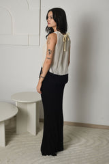 FOR RENT - Nova Pleated Contrast Two-Piece Set