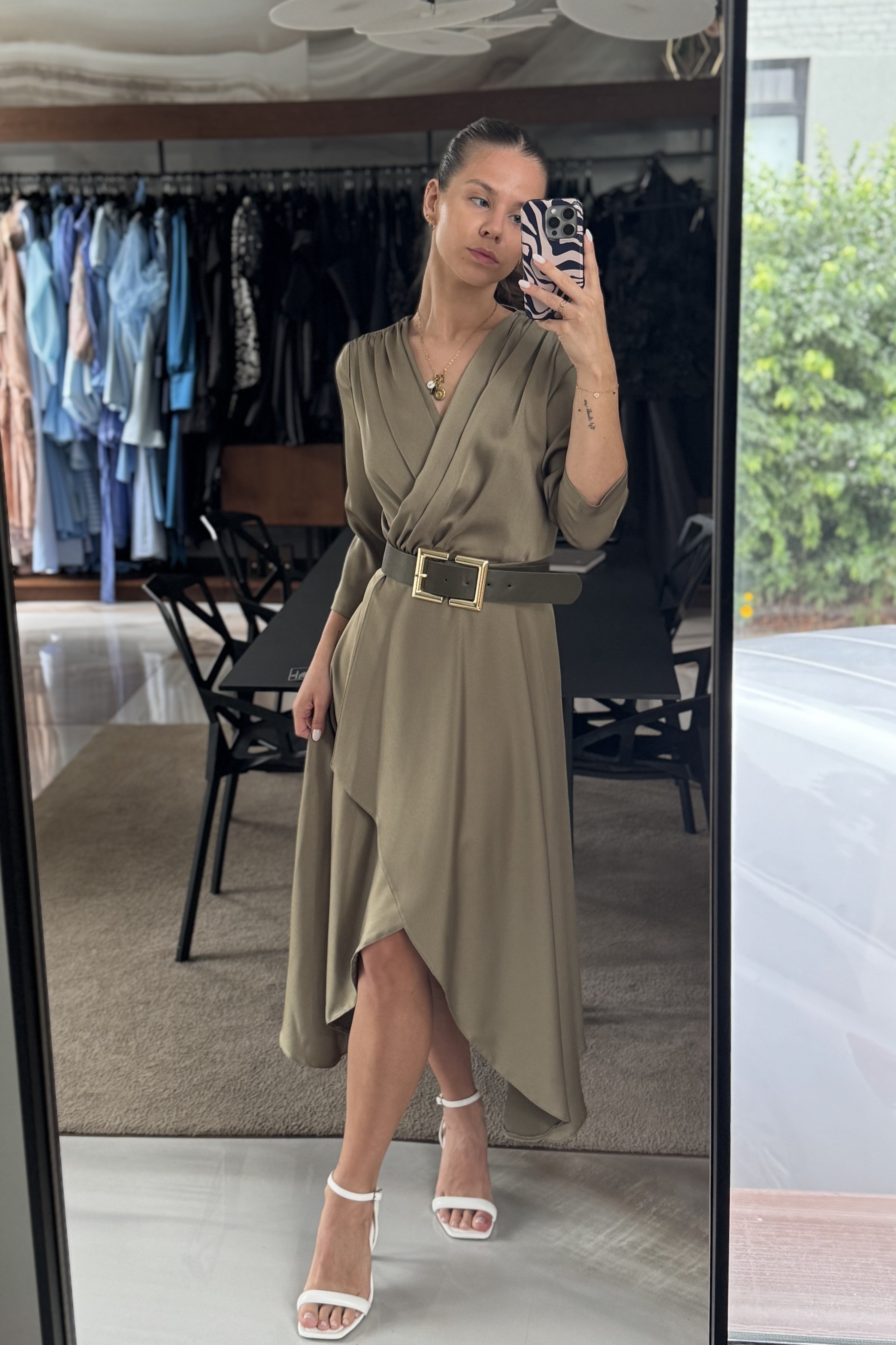 Curated by A.P.Line - Olive dress