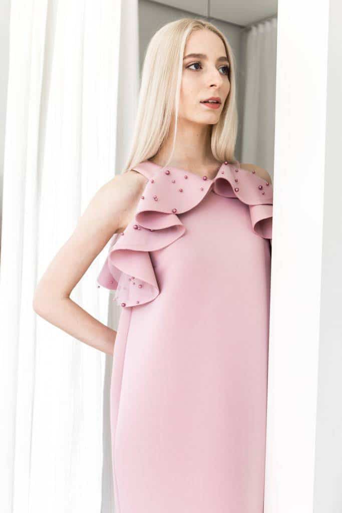 Plum neopreno suknelė