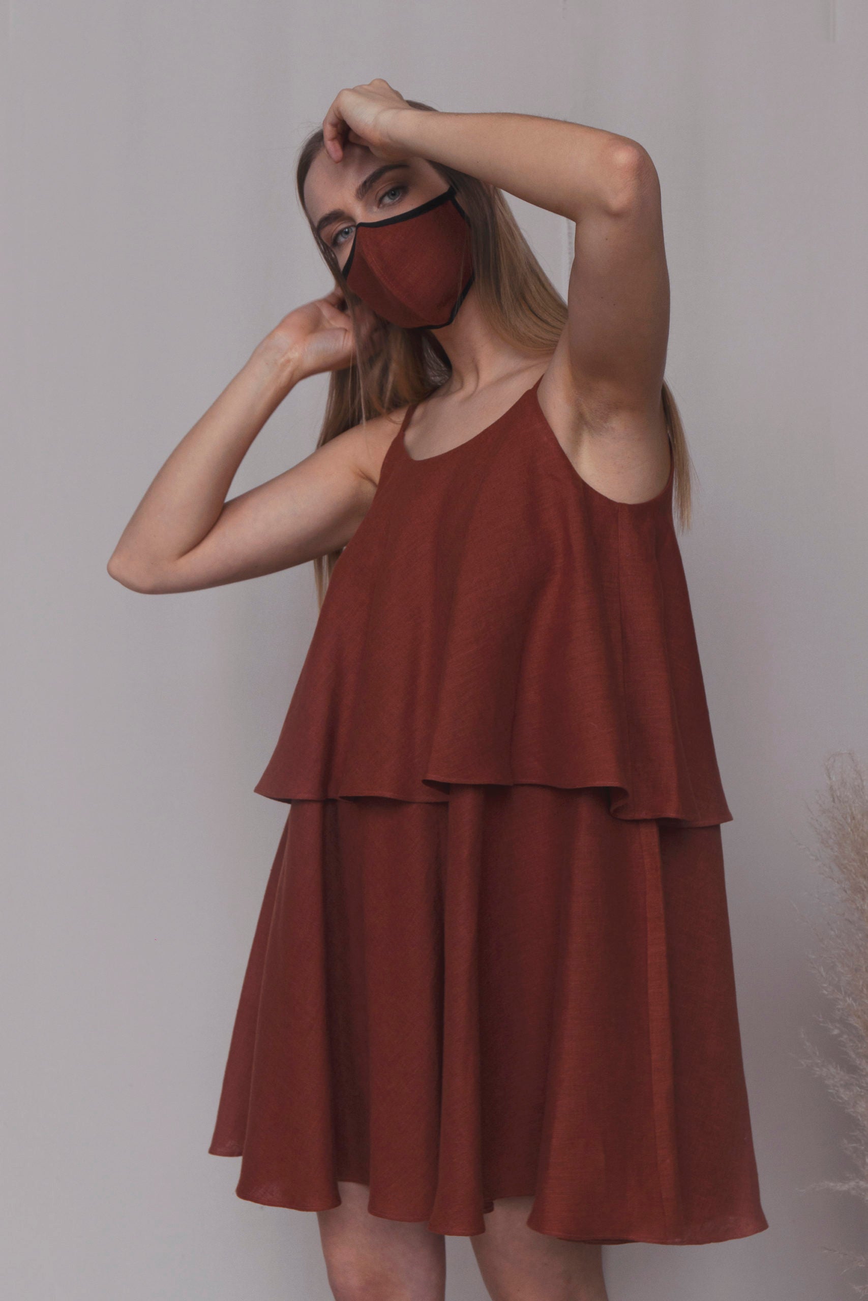 Jessica lininė suknelė