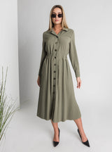 Orchid midi suknelė