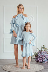 Skaili mergaitės suknelė