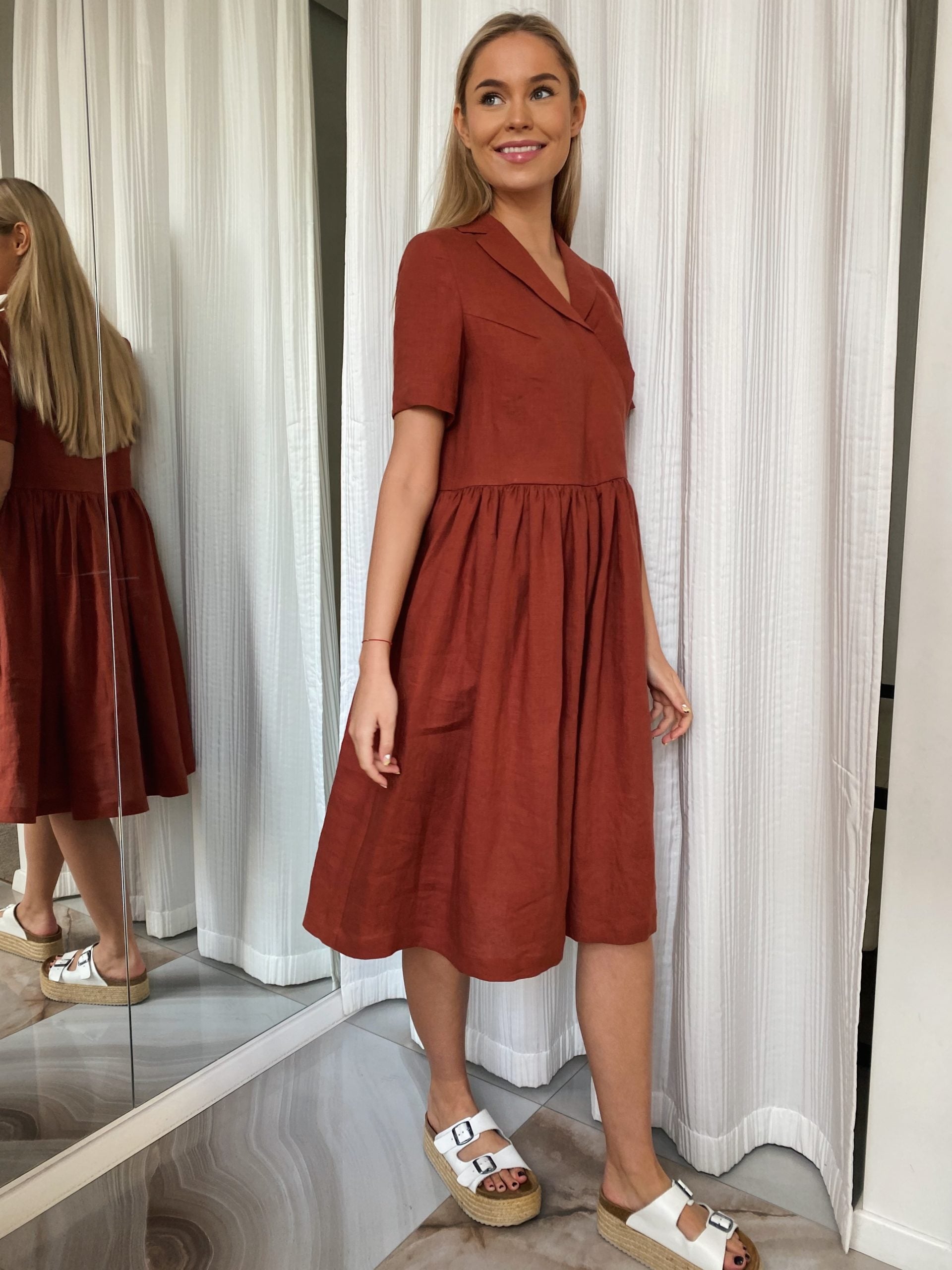 Vivian lininė suknelė