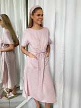 Berta Midi Lininė suknelė