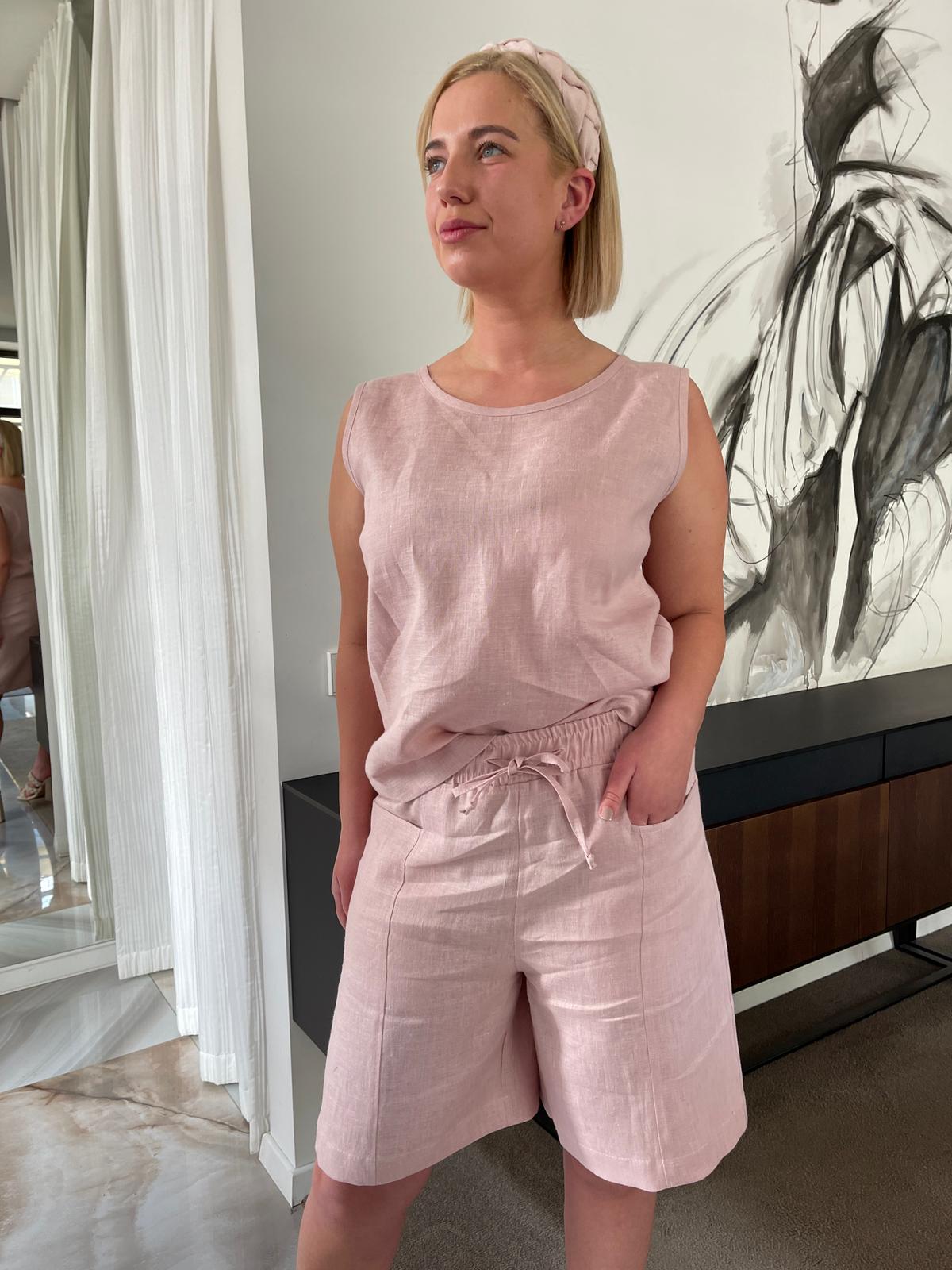 Megan 3 dalių lininis kostiumas