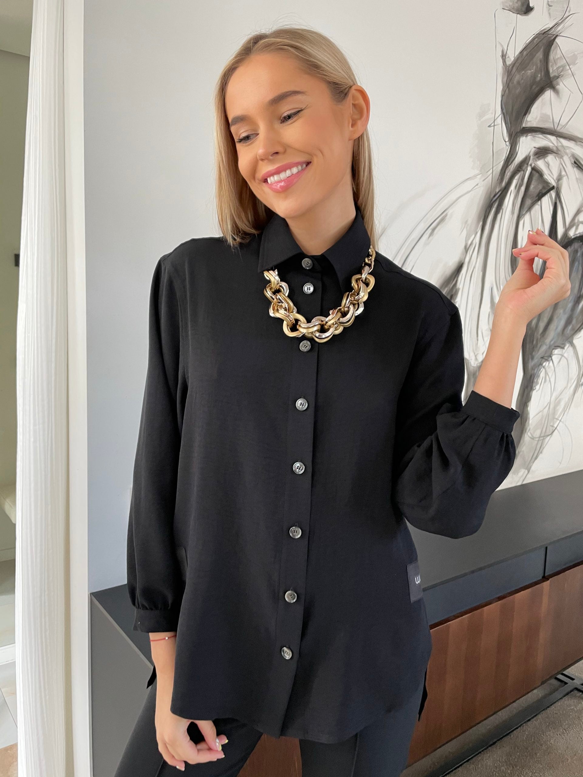 Skolli marškinėliai su apykakle