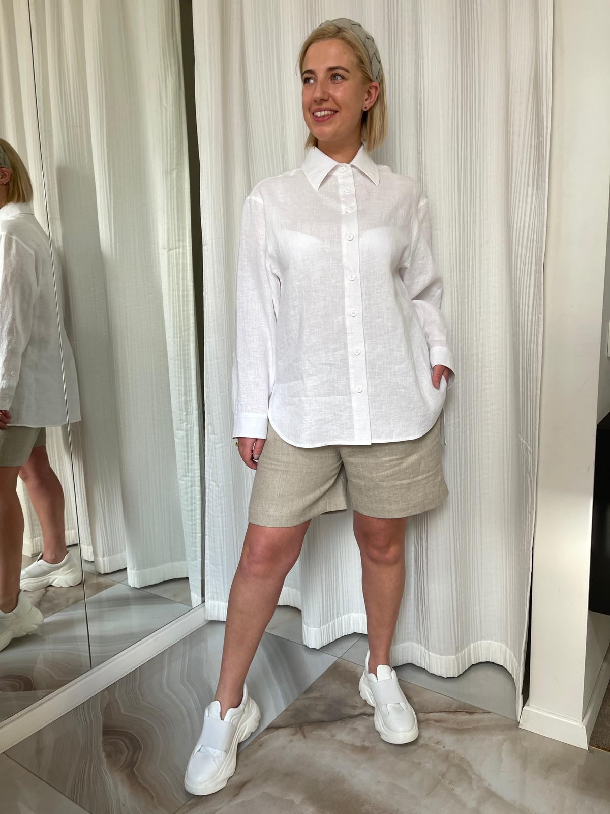 Leki lininiai marškiniai