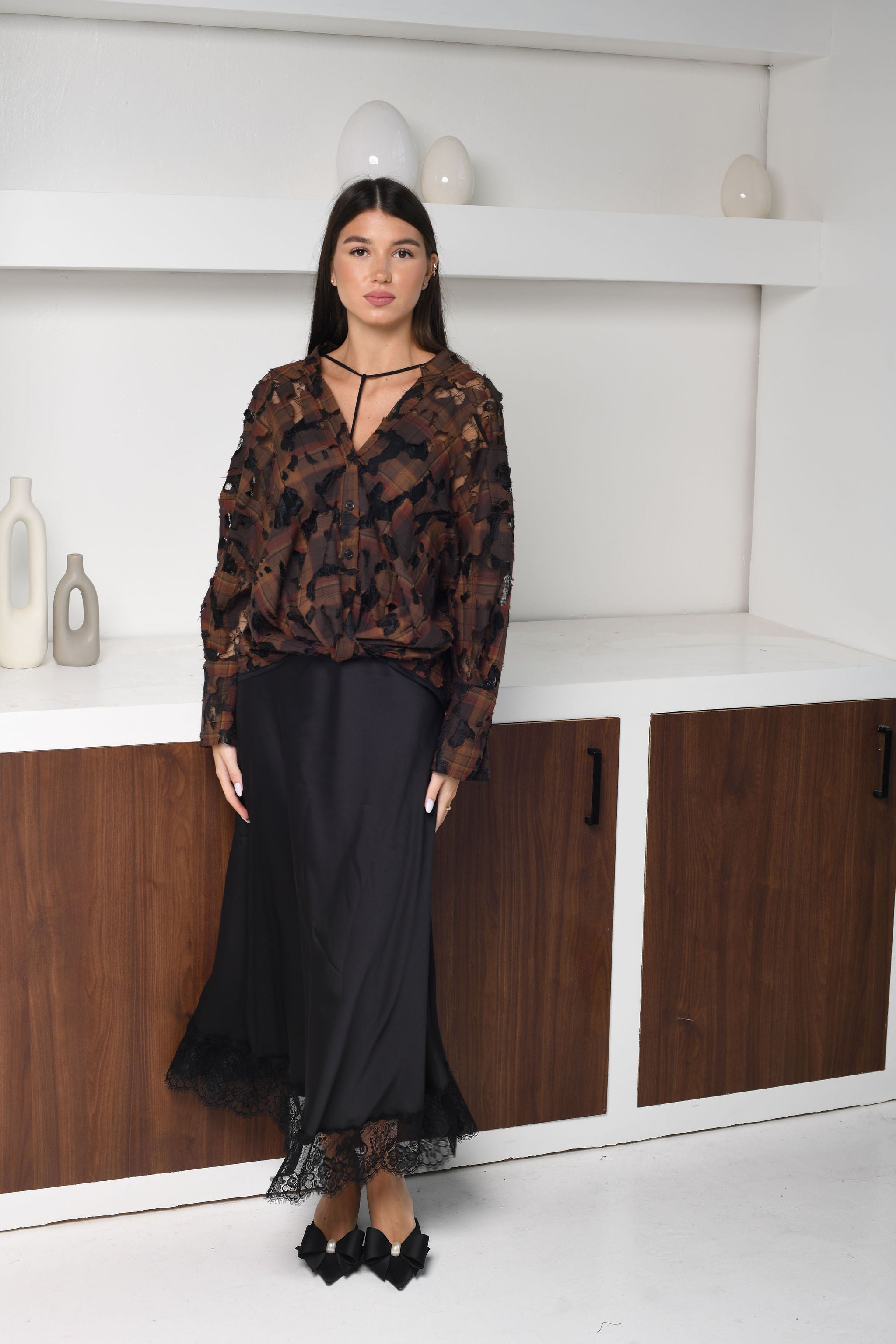 Curated by A.P.Line - Boa Blouse