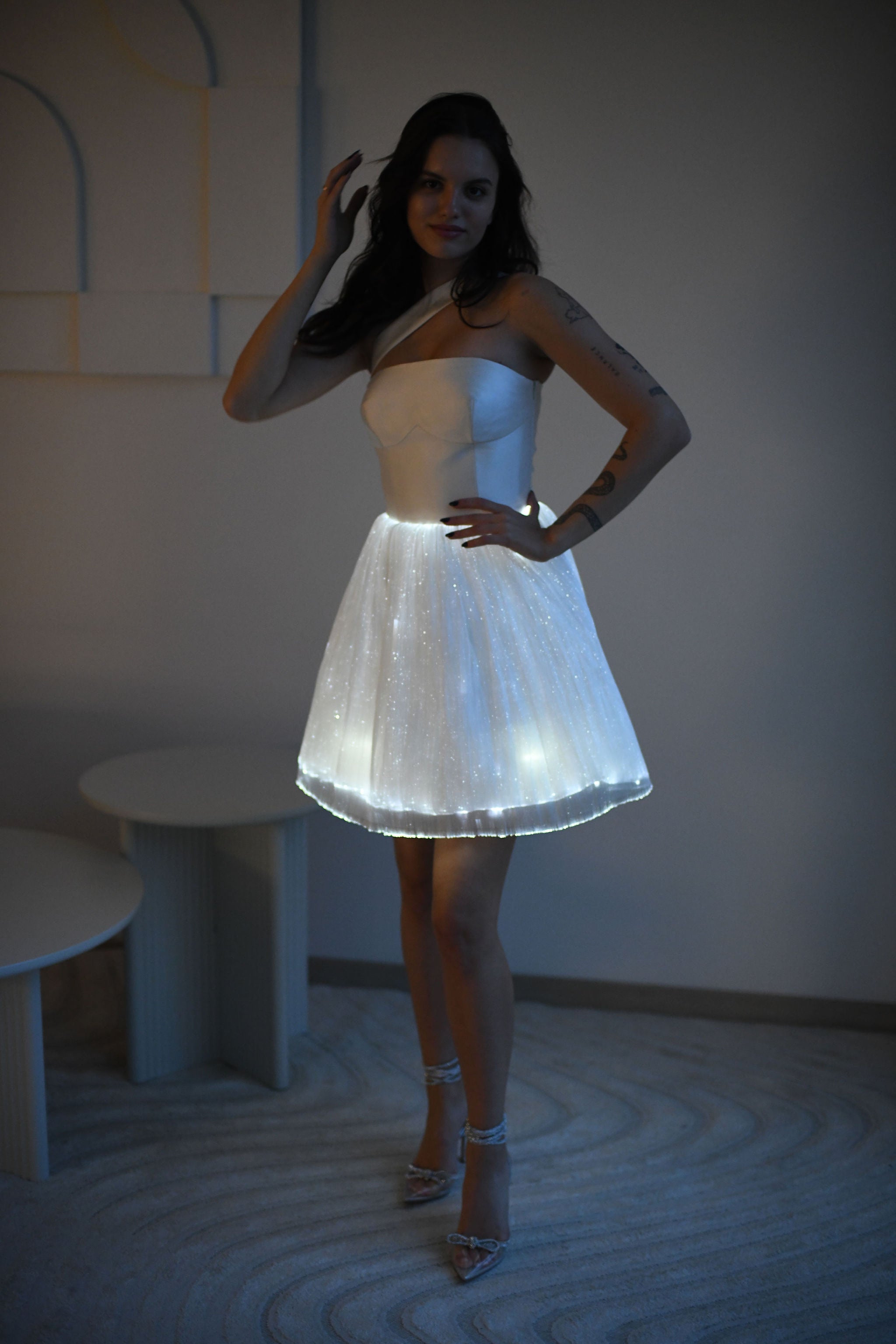FOR RENT - Lumière Glow Corset Mini Dress
