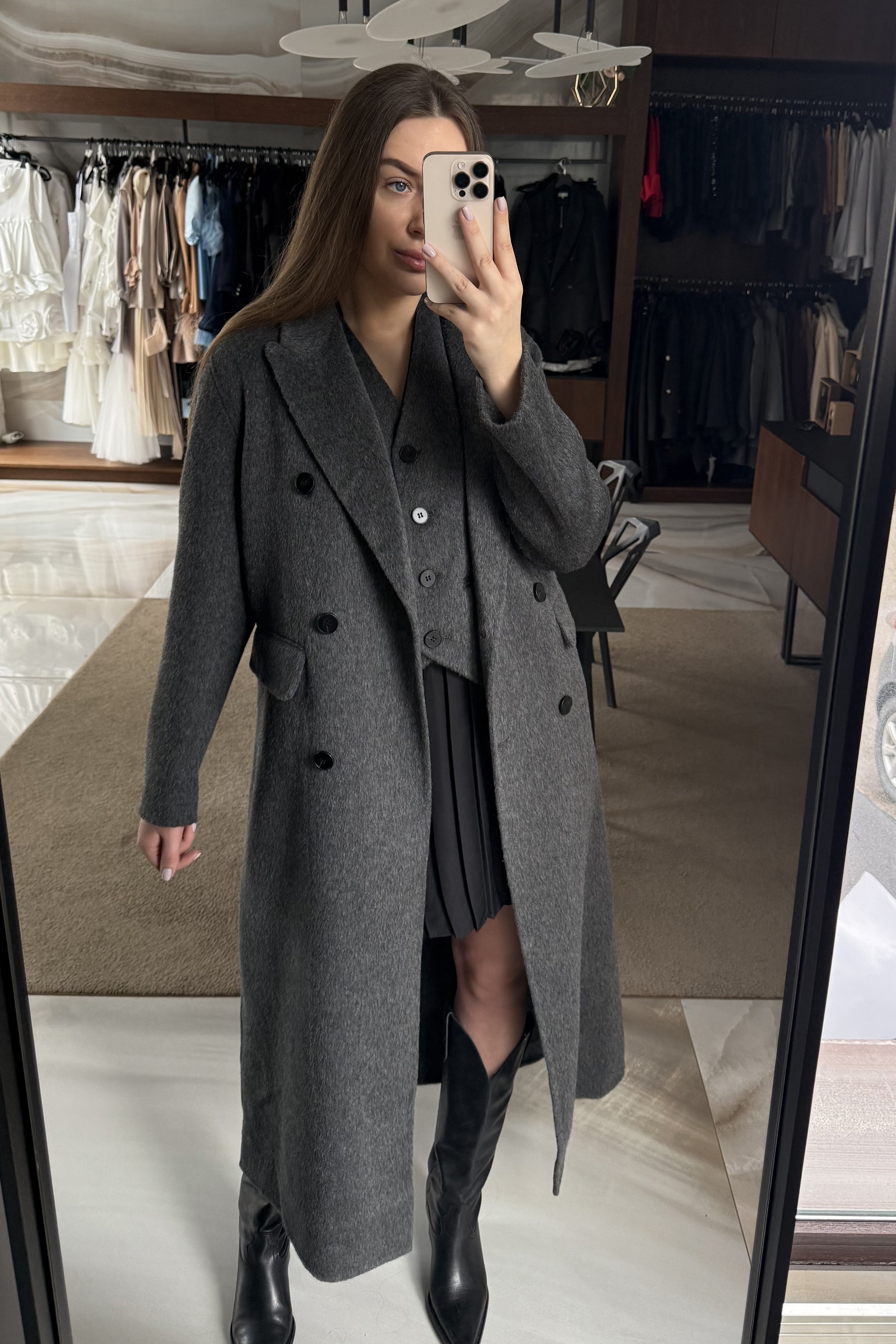 Atrinkta APLine - Lennon palto ir liemenės rinkinys