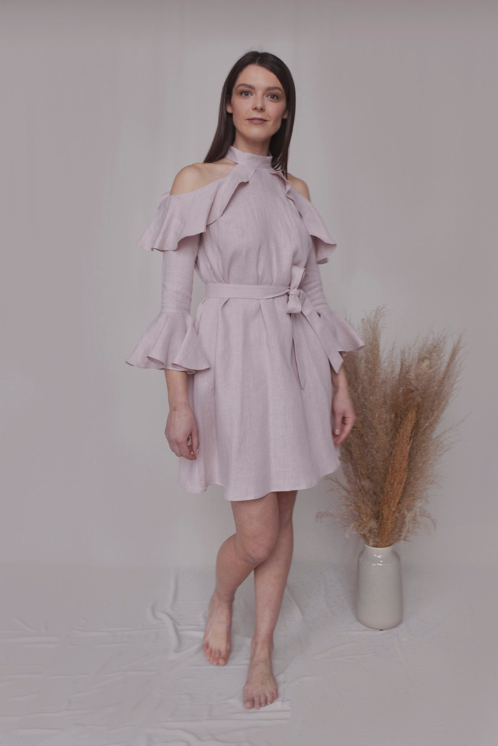 Lily Lininė suknelė