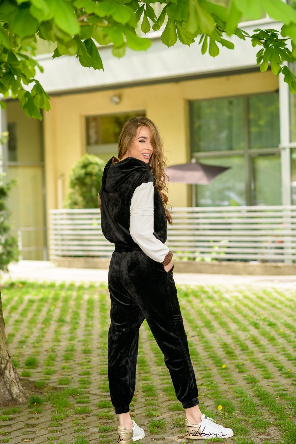 Double veliūrinis kostiumas