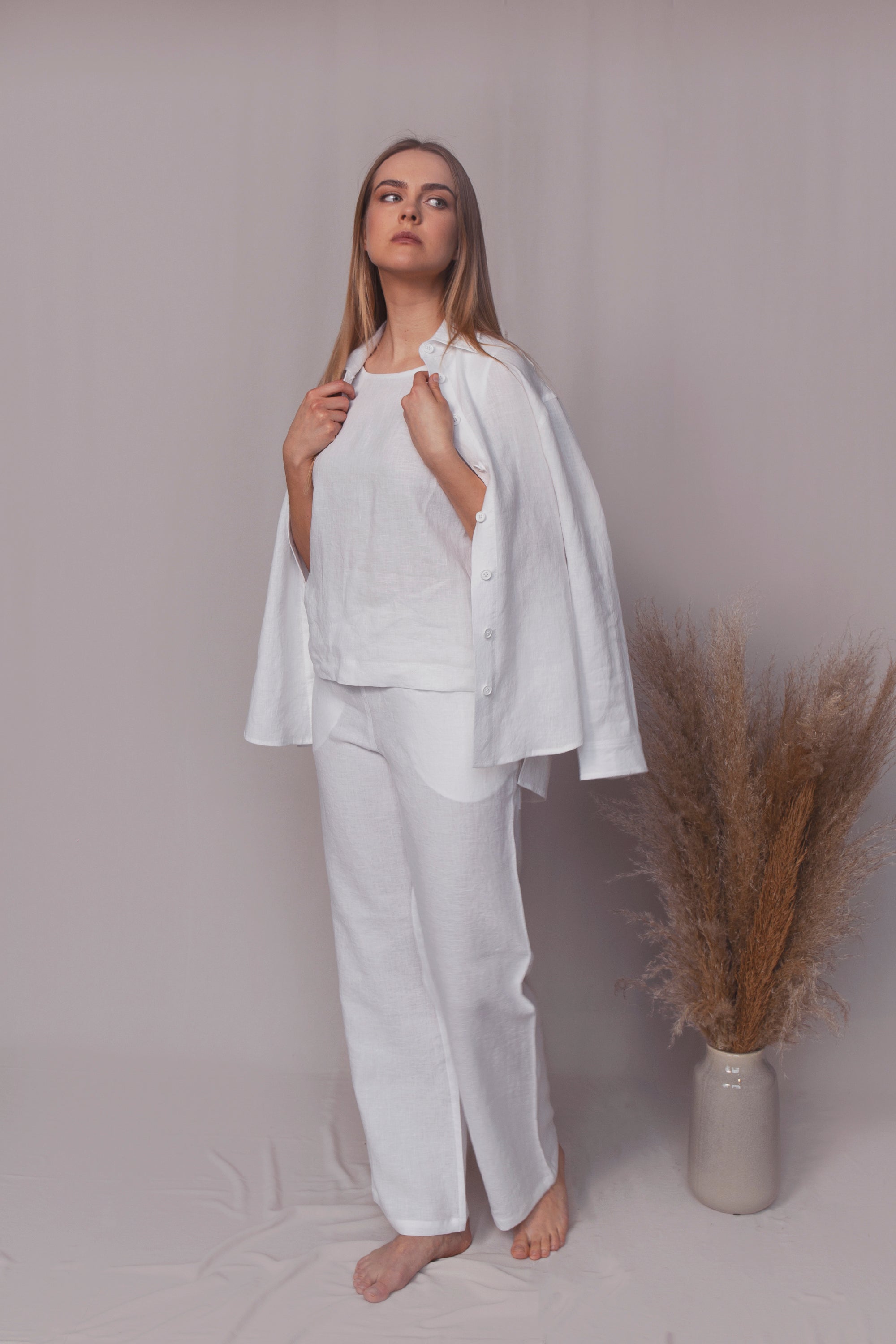 Aria 3 dalių lininis kostiumas