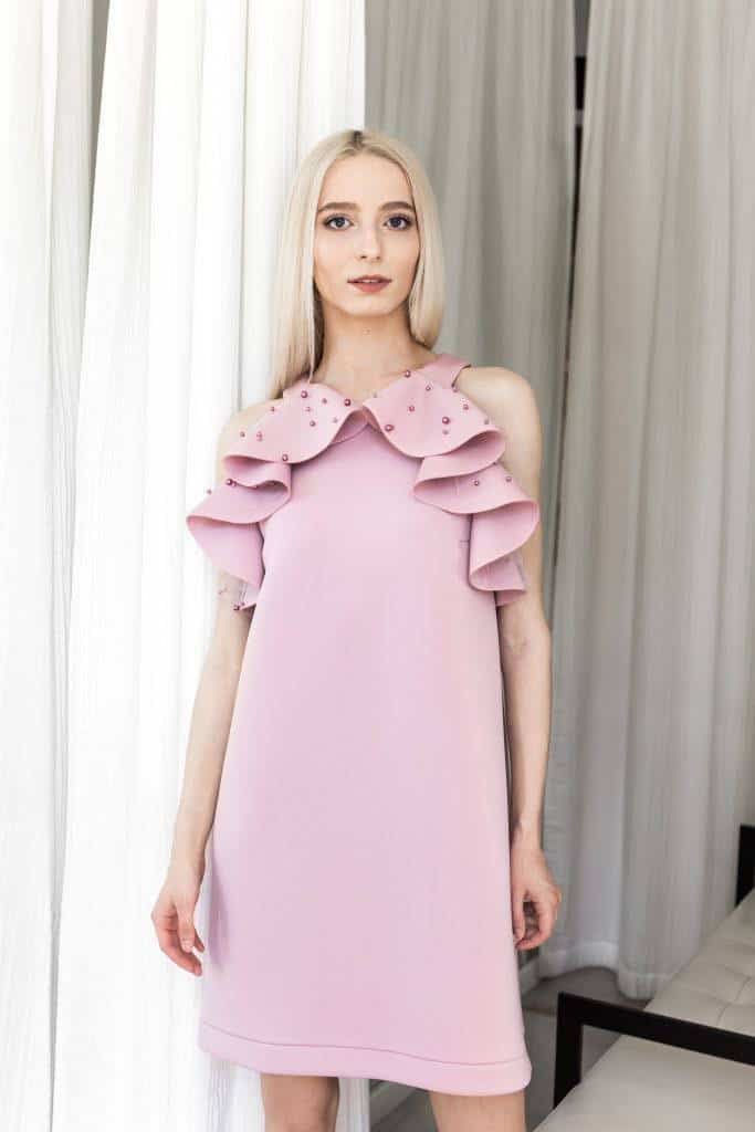 Plum neopreno suknelė