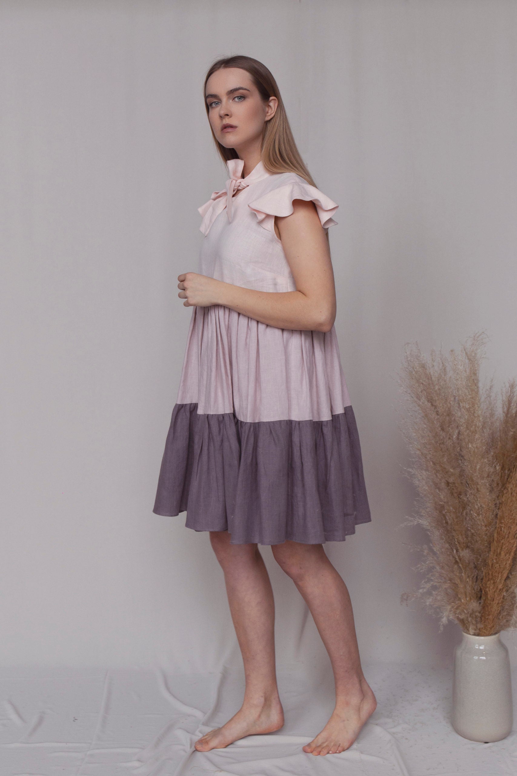 Maya lininė suknelė