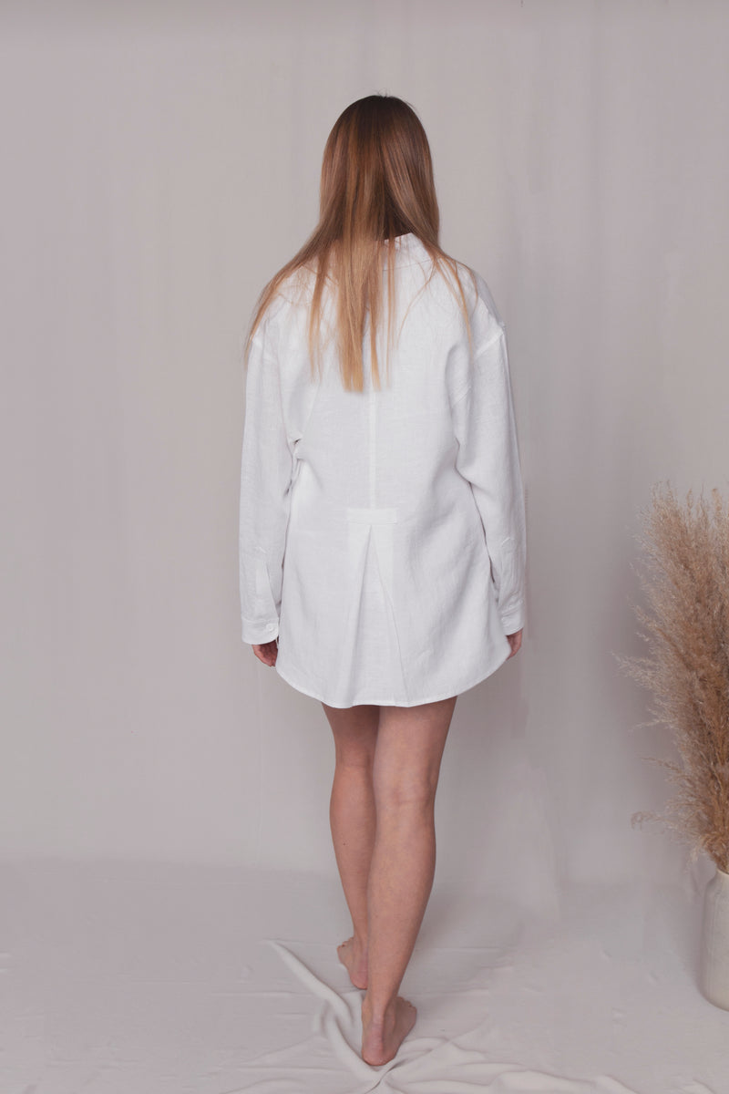 Ariana Shirt & Shorts Linen Suit