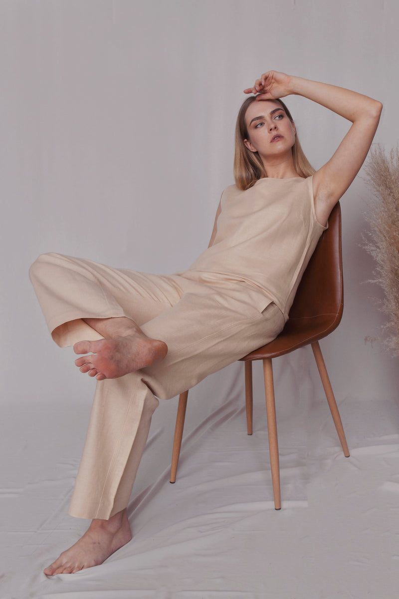 Ruth 3 Piece Linen Suit