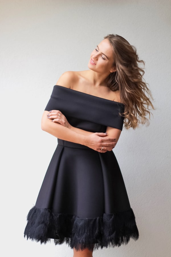 Andrey Neopreno Mini suknelė