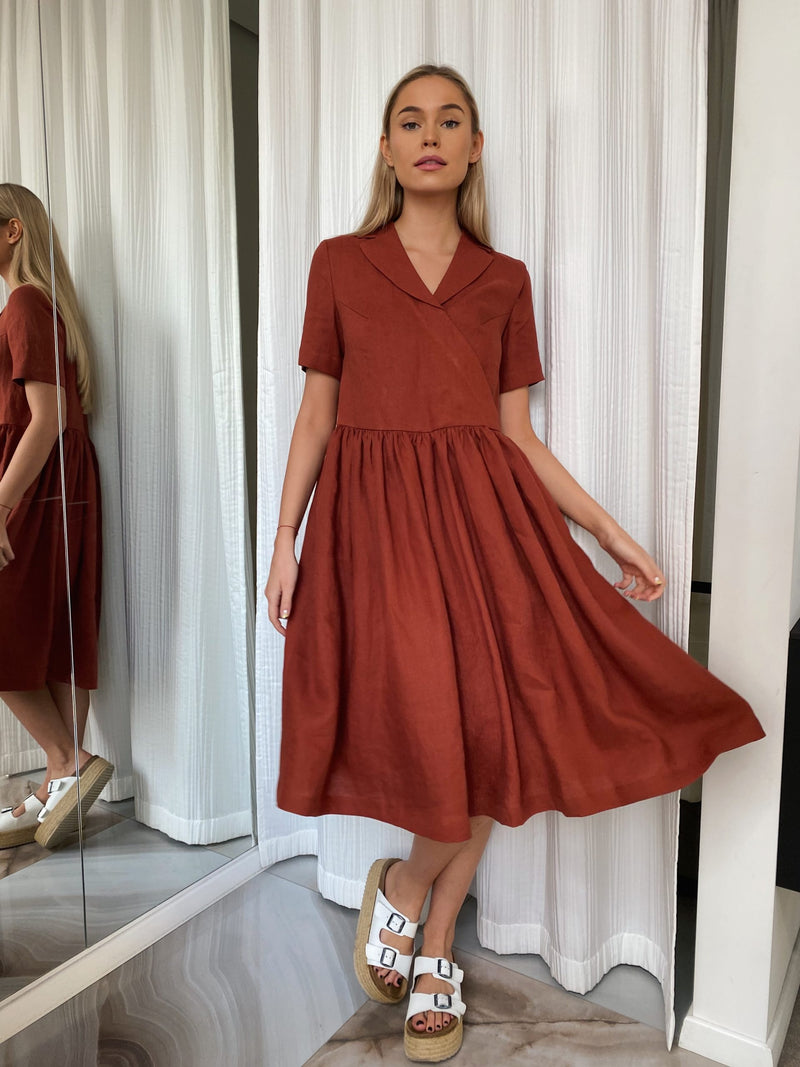 Vivian Linen Dress