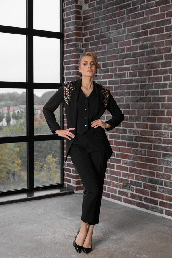 Biker trijų dalių kostiumas