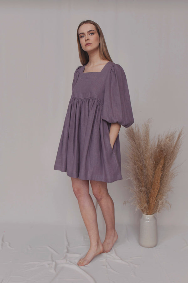 Amy Mini Linen Dress