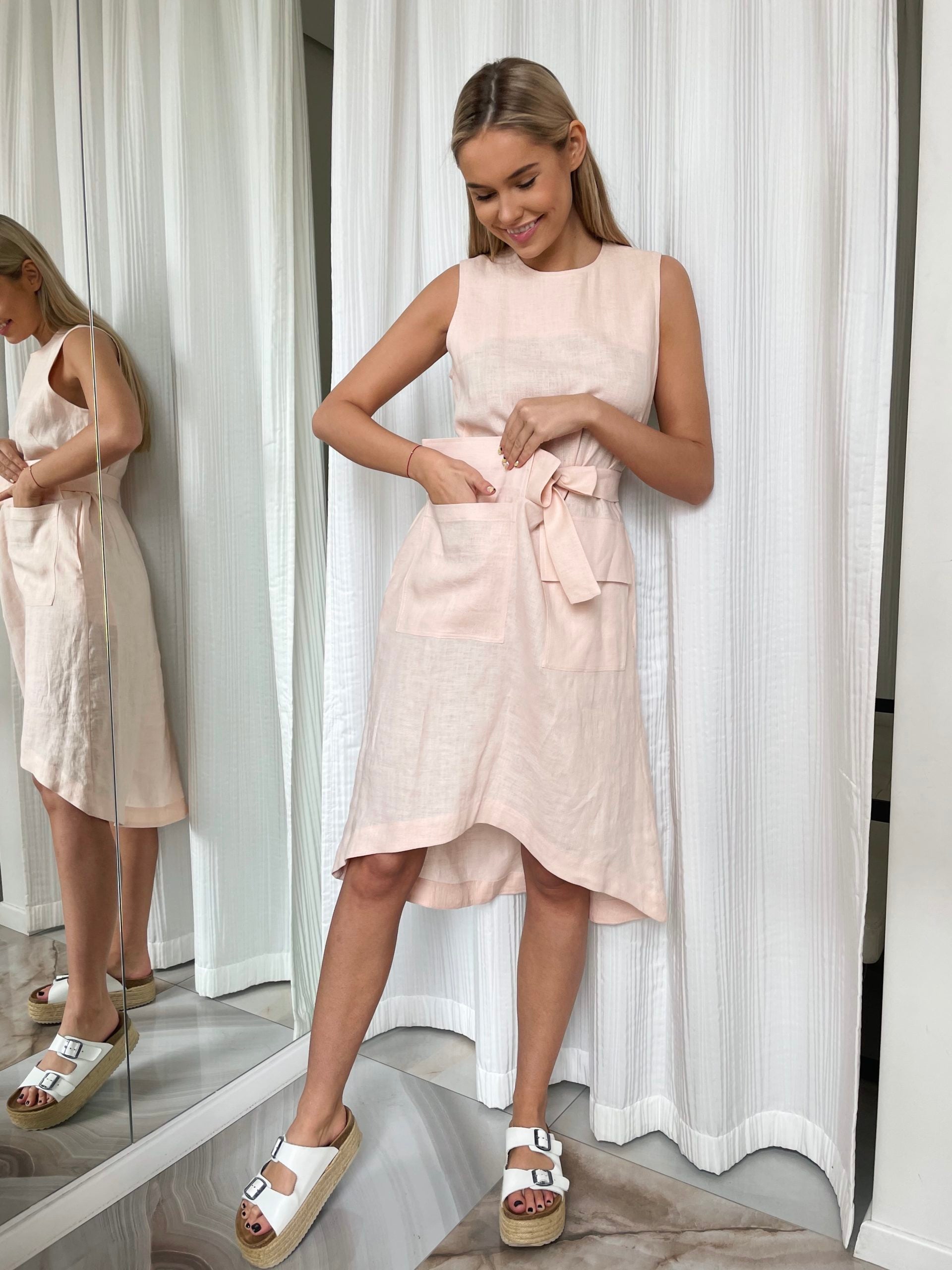 Bora lininė suknelė