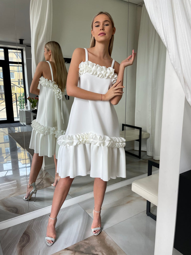 Peru midi suknelė